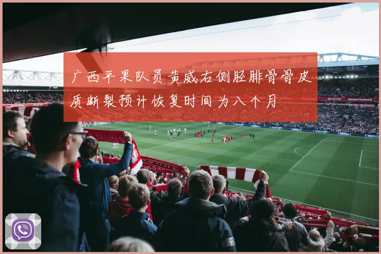 广西平果队员黄威右侧胫腓骨骨皮质断裂预计恢复时间为八个月